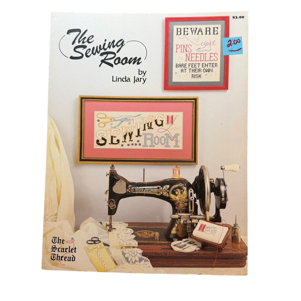 The Sewing Room Cross‎ Stitch Pattern Book Linda Jary Scarlet Thread